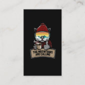 Funny Snowboard Ski Cat Snow Goggles Berge Visitenkarte (Vorderseite)