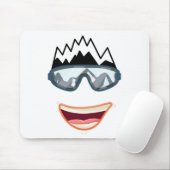 Funny Snowboard Snowboarder Skigebiet Funny Ski Mousepad (Mit Mouse)