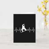 Funny Snowboarden Lover Kunst für Männer Snowboard Karte (Gelbe Blume)