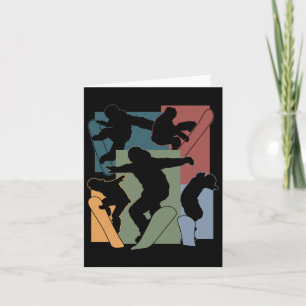 Funny Snowboarden Lover Snowboarder Wintersport Karte