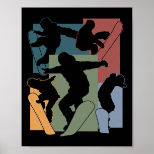 Funny Snowboarden Lover Snowboarder Wintersport Poster