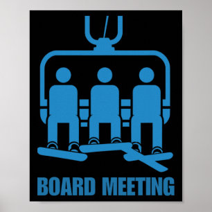 Funny Snowboarden Shirt Snowboarder Snowboard Love Poster