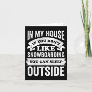 Funny Snowboarder Snowboarder Joke Hob Karte