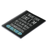 Funny Snowboarding Gifts For Him Snowboarder Humor Notizblock (Linke Seite)