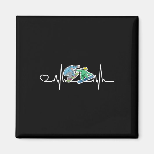 Funny Snowboarding Grafik Snowboarder Design Magnet (Vorne)