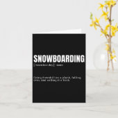Funny Snowboarding Hob Karte (Gelbe Blume)