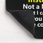Funny Snowboarding Instructor Job Karriere Snowboa Mousepad (Ecke)