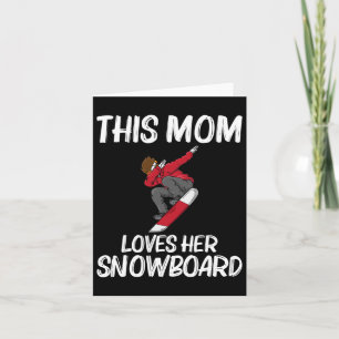 Funny Snowboarding Mama Mother Skier Snowboard Sch Karte