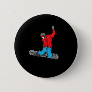 Funny Snowboarding Shirt - Snow Boarder Lovers Gif Button