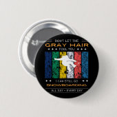 Funny Snowboarding Slogan Design - Perfekt für Sno Button (Vorne & Hinten)