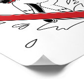 Funny Snowboarding - Snow Boarder Lovers Gift Poster (Ecke)