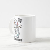 Funny Snowbody Got Chill Like Me Snowman Christmas Kaffeetasse (Vorderseite Links)