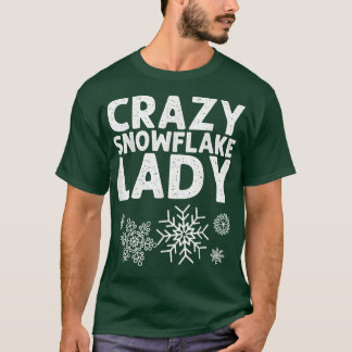 Funny Snowflake Art für Frauen Mama Schnee Winter T-Shirt