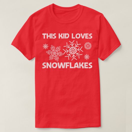 Funny Snowflake Art Kinder Kletterhexen: T-Shirt (Design vorne)
