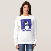 Funny Snowman Addiction Long Sleeve T - Shirt (Vorne ganz)