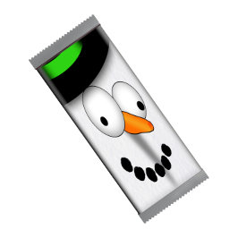 Funny Snowman Christmas Candy Bar Wrappers Favorit Notizblock