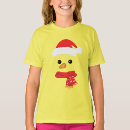 Funny Snowman Face frohe Weihnachtsfamilie T-Shirt