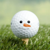 Funny Snowman Face Golfer Gift Golfball (Insitu T-Shirt)