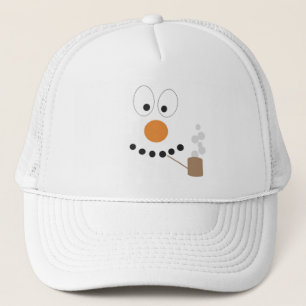 Funny Snowman Face Niedlicher Cartoon Truckerkappe