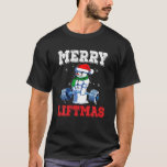 Funny Snowman Gymer The Swoleman Ugly Christmas Sw T-Shirt<br><div class="desc">Funny Snowman Gymer The Swoleman Ugly Christmas Sw</div>