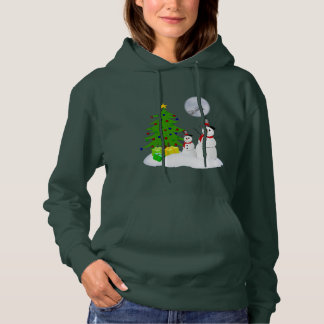 Funny Snowman Holiday Hoodie