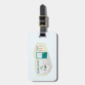 Funny Snowman im Büro des Arztes Gepäckanhänger (Vorderseite vertikal)