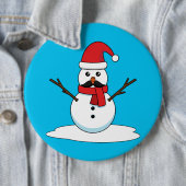 Funny Snowman mit Mustache und Carrot Button (Beispiel)