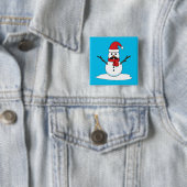 Funny Snowman mit Mustache und Carrot Button (Beispiel)
