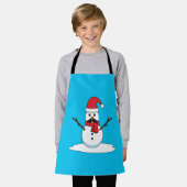 Funny Snowman mit Mustache und Carrot Schürze (Getragen)