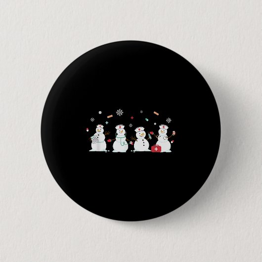 Funny Snowman Nuritis Weihnachtsfeiertag Weihnacht Button (Vorderseite)