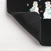 Funny Snowman Nuritis Weihnachtsfeiertag Weihnacht Mousepad (Ecke)
