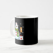 Funny Snowman Nurse Pjs Pajamas Christmas Xmas Wom Kaffeetasse (Vorderseite Links)