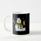 Funny Snowman Nurse Pjs Pajamas Christmas Xmas Wom Kaffeetasse (Links)