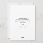 Funny Snowman Owl Frohe Weihnachten (Rückseite)