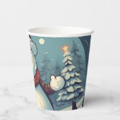 Funny Snowman Pappbecher (Rückseite)