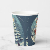 Funny Snowman Pappbecher (Rechts)