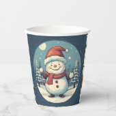 Funny Snowman Pappbecher (Vorderseite)