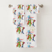 Funny Snowman Penguin Gold Glitzer Frohe Weihnacht Badhandtuch Set (Insitu)