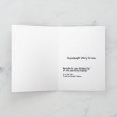 Funny Snowman pflückt Weihnachten (Innenseite)