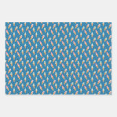 Funny Snowman Snow Cone Winterurlaub oder Geburtst Geschenkpapier Set (Vorderseite 3)