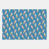 Funny Snowman Snow Cone Winterurlaub oder Geburtst Geschenkpapier Set (Vorderseite 2)