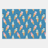 Funny Snowman Snow Cone Winterurlaub oder Geburtst Geschenkpapier Set (Vorderseite)