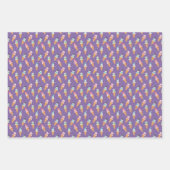 Funny Snowman Snow Cone Winterurlaub oder Geburtst Geschenkpapier Set (Vorderseite 3)