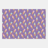 Funny Snowman Snow Cone Winterurlaub oder Geburtst Geschenkpapier Set (Vorderseite 2)