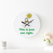 Funny Snowman Spaß ist einfach nicht richtig Große Wanduhr (Zuhause)
