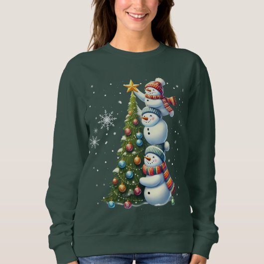 Funny Snowman Sweatshirt (Vorderseite)