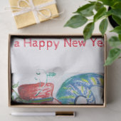 FUNNY SNOWMAN UND PENGUIN'S WINTER SERENADE SEIDENPAPIER (Geschenk)