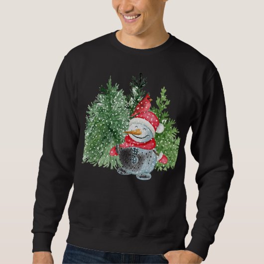 Funny Snowman Weihnachten Sweatshirt (Vorderseite)