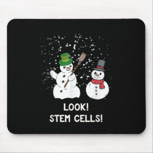 Funny Snowman Weihnachtswissenschaft Xmas Biologie Mousepad