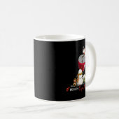 Funny Snowman Wine Christmas Holiday  Kaffeetasse (VorderseiteRechts)